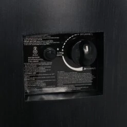 Reign Brushed Black Circular Metal Outdoor Patio Fire Pit Table -Fire Place Store brushed black noble house gas fire pits 109175 44 1000