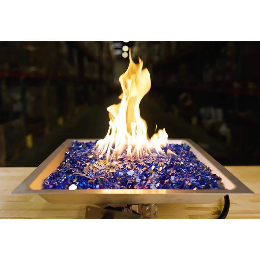 17 In. Square CSA Certified Fire Pit Burner Kit, Stainless Steel, Propane, Electronic Ignition 8 17 In. Square CSA Certified Fire Pit Burner Kit, Stainless Steel, Propane, Electronic Ignition - Image 8