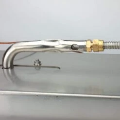 24 In. X 8 In. CSA Certified Fire Pit Burner Kit, Stainless Steel, Propane, Electronic Ignition -Fire Place Store brushed stainless steel celestial fire glass fire pit covers and accessories csa 24 8 44 1000