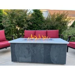 30 In. X 10 In. CSA Certified Fire Pit Burner Kit, Stainless Steel, Propane, Electronic Ignition -Fire Place Store brushed stainless steel celestial fire glass fire pit covers and accessories csa 30 10 31 1000