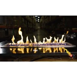 36" X 6" CSA Certified Fire Pit Burner Kit, Stainless Steel, Propane -Fire Place Store brushed stainless steel celestial fire glass fire pit covers and accessories csa 36 6 31 1000