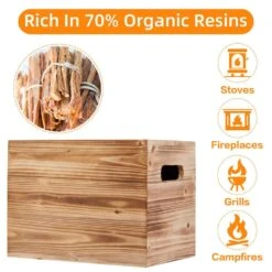 15 Lb. Boxed Fatwood Fire Starter Sticks Gift Box Set With A Wooden Storage Box For Kindling Safe Quickly And Easily 10 15 Lb. Boxed Fatwood Fire Starter Sticks Gift Box Set With A Wooden Storage Box For Kindling Safe Quickly And Easily -Fire Place Store btmway firewood cxx gi123747w1390 sticks01 40 1000