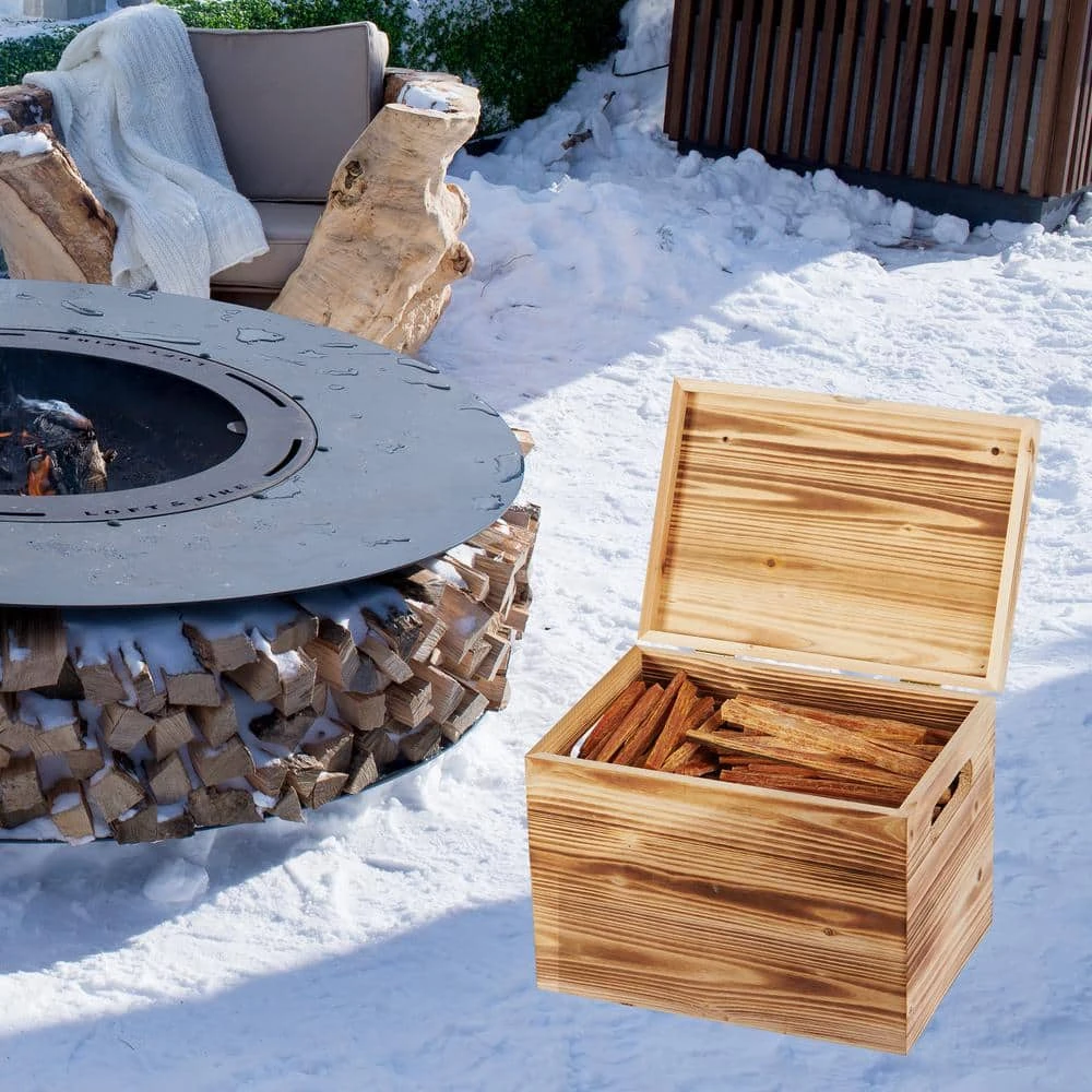 15 Lb. Boxed Fatwood Fire Starter Sticks Gift Box Set With A Wooden Storage Box For Kindling Safe Quickly And Easily 7 15 Lb. Boxed Fatwood Fire Starter Sticks Gift Box Set With A Wooden Storage Box For Kindling Safe Quickly And Easily - Image 7