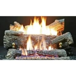 Buck Ember Vision-EV100 24 In. Oak Ceramic 40,000 BTU's Vent-Free Deluxe Gas Fireplace Log Set-Natural Gas -Fire Place Store buck stove ventless gas fireplace logs gl ev100onat c3 1000
