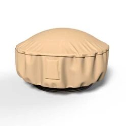 Sedona 36 In. Dia, 15 In. Drop Tan Outdoor Fire Pit Cover