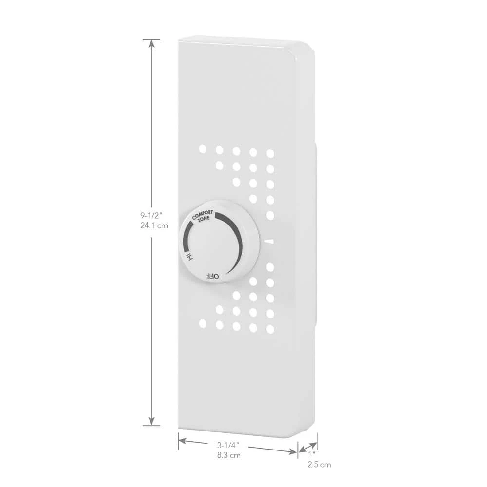 Double-pole 25 Amp Line Voltage 120/240-volt End-cap Thermostat Kit In White For SoftHeat Hydronic Electric Baseboards 8 Double-pole 25 Amp Line Voltage 120/240-volt End-cap Thermostat Kit In White For SoftHeat Hydronic Electric Baseboards - Image 8