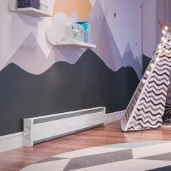 Double-pole 25 Amp Line Voltage 120/240-volt End-cap Thermostat Kit In White For SoftHeat Hydronic Electric Baseboards 14 Double-pole 25 Amp Line Voltage 120/240-volt End-cap Thermostat Kit In White For SoftHeat Hydronic Electric Baseboards -Fire Place Store cadet non programmable thermostats ebknw 4f 1000