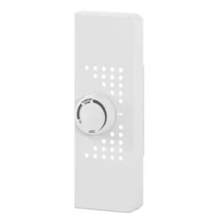 Double-pole 25 Amp Line Voltage 120/240-volt End-cap Thermostat Kit In White For SoftHeat Hydronic Electric Baseboards