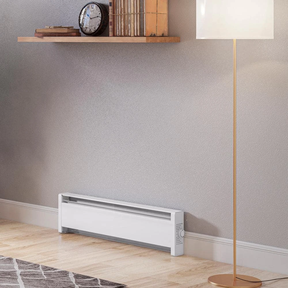 Double-pole 25 Amp Line Voltage 120/240-volt End-cap Thermostat Kit In White For SoftHeat Hydronic Electric Baseboards 4 Double-pole 25 Amp Line Voltage 120/240-volt End-cap Thermostat Kit In White For SoftHeat Hydronic Electric Baseboards - Image 4