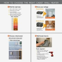 Single-pole 22 Amp Line Voltage 120/240/208-volt Mechanical Wall-mount Non-programmable Thermostat In White 19 Single-pole 22 Amp Line Voltage 120/240/208-volt Mechanical Wall-mount Non-programmable Thermostat In White -Fire Place Store cadet non programmable thermostats t521 w 31 1000