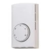 Single-pole 22 Amp Line Voltage 120/240/208-volt Mechanical Wall-mount Non-programmable Thermostat In White