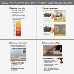 Single-pole 22 Amp Line Voltage 120/240/208-volt Mechanical Wall-mount Non-programmable Thermostat In White 18 Single-pole 22 Amp Line Voltage 120/240/208-volt Mechanical Wall-mount Non-programmable Thermostat In White -Fire Place Store cadet non programmable thermostats t521 w d4 1000