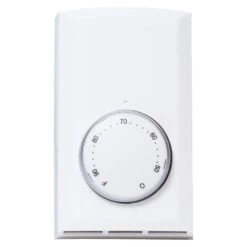 Double-pole 22 Amp Line Voltage 120/240/208-volt Mechanical Wall-mount Non-programmable Thermostat In White -Fire Place Store cadet non programmable thermostats t522 w a0 1000