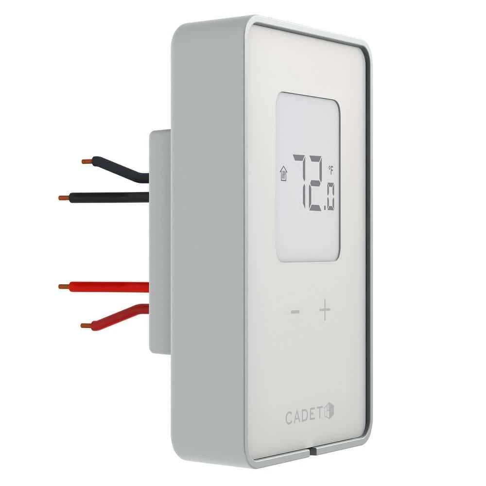Double-pole 15 Amp Line Voltage 120/240/208-volt TEN Non-programmable Electronic Wall Thermostat In White 2 Double-pole 15 Amp Line Voltage 120/240/208-volt TEN Non-programmable Electronic Wall Thermostat In White - Image 2