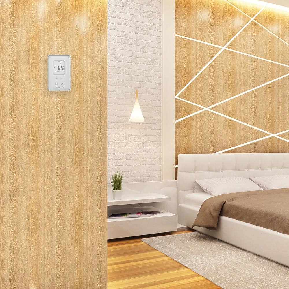 Double-pole 15 Amp Line Voltage 120/240-volt TEP Series 5-2 Day Electronic Programmable Thermostat In White 7 Double-pole 15 Amp Line Voltage 120/240-volt TEP Series 5-2 Day Electronic Programmable Thermostat In White - Image 7