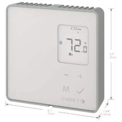 Single-pole 16.7 Amp Line Voltage 120/240-volt TEP Series 5-2 Day Electronic Programmable Thermostat In White -Fire Place Store cadet programmable thermostats tep402dw 44 1000