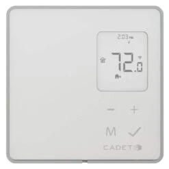 Single-pole 16.7 Amp Line Voltage 120/240-volt TEP Series 5-2 Day Electronic Programmable Thermostat In White -Fire Place Store cadet programmable thermostats tep402dw a0 1000