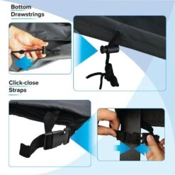 Heavy Duty Water Resistant Patio 44 In. L X 44 In. W Square Patio Fire Pit Cover -Fire Place Store california umbrella fire pit covers and accessories 194061897782 44 1000