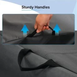 Heavy Duty Water Resistant Patio 44 In. L X 44 In. W Square Patio Fire Pit Cover -Fire Place Store california umbrella fire pit covers and accessories 194061897782 fa 1000