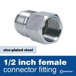 Cambridge 5/8 In. OD X 1/2 In. FIP X 1/2 In. FIP X 18 In. Stainless Steel Standard Gas Connector (164,200 BTU) -Fire Place Store cambridge gas fittings connectors c gc 581212ff 18ec 4f 1000