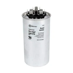 Cambridge 2.17 In. X 2.17 In. X 4.13 In. Aluminum 60 Plus 10 MFD, 440-Volt/370-Volt Dual Round Run Capacitor (1-Pack)