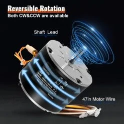 Condenser Fan Motor, Condenser Fan Motor 1075RPM, OEM Standard Upgraded Replacement Condenser Motor Reversible Rotating -Fire Place Store capacitors dslnqdj16hp102hkhv7 sk0217 44 1000