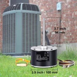 Condenser Fan Motor, Condenser Fan Motor 1075RPM, OEM Standard Upgraded Replacement Condenser Motor Reversible Rotating -Fire Place Store capacitors dslnqdj16hp102hkhv7 sk0217 76 1000