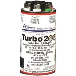 Turbo 200 Capacitor, 2.5-67.5 MFD, 370 / 440 VAC