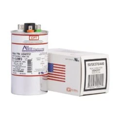 50/5 MFD, 370/440 VAC Round Motor Run Capacitor