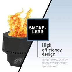 The Ridge NFL 15.7 In. X 12.5 In. Round Steel Smokeless Wood Pellet Portable Fire Pit With Bag, Screen-Carolina Panthers 19 The Ridge NFL 15.7 In. X 12.5 In. Round Steel Smokeless Wood Pellet Portable Fire Pit With Bag, Screen-Carolina Panthers -Fire Place Store carolina panthers blue sky outdoor living wood burning fire pits pfp1513panthers 4f 1000