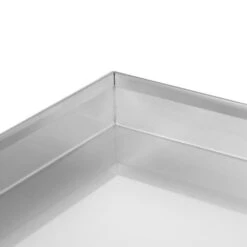 Fire Pit Cover For 24 In. X 24 In. Square Burner Pan, Stainless Steel, Wrapped Edge (27 In. X 27 In. X 1.5 In. ) -Fire Place Store celestial fire glass fire pit covers and accessories cvr 24s fa 1000