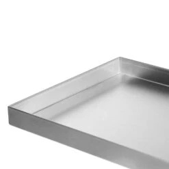 Fire Pit Cover For 30 In. X 10 In. Rectangular Burner Pan, Stainless Steel, Wrapped Edge(33 In. X 13 In. X 1.5 In. ) -Fire Place Store celestial fire glass fire pit covers and accessories cvr 30 10 fa 1000