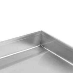 Fire Pit Cover For 36 In. X 6 In. Linear Burner Pan, Stainless Steel, Wrapped Edge (39 In. X 9 In. X 1.5 In. ) -Fire Place Store celestial fire glass fire pit covers and accessories cvr 36 6 1f 1000