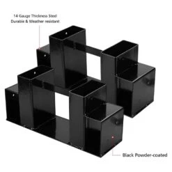 Outdoor Firewood Log Rack Bracket Kit, Fireplace Wood Storage Holder Adjustable To Any Length (2-Bracket Kit) -Fire Place Store cesicia firewood sfirewood3 4f 1000