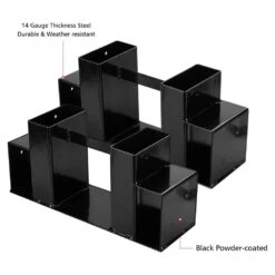 Outdoor Firewood Log Rack Bracket Kit, Fireplace Wood Storage Holder Adjustable To Any Length (4-Bracket Kit) -Fire Place Store cesicia firewood sfirewood4 4f 1000