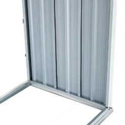 32.7"D X 131.5"W X 62.2"H Galvanized Steel Firewood Storage Log Rack In Dark Gray With Roof -Fire Place Store cesicia firewood w465firewood5 44 1000