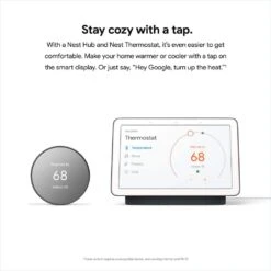 Google Nest Thermostat - Smart Programmable Wi-Fi Thermostat - Charcoal -Fire Place Store charcoal google programmable thermostats ga02081 us 1f 1000