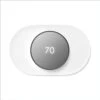 Google Nest Thermostat - Smart Programmable Wi-Fi Thermostat Charcoal And Nest Thermostat Trim Kit Snow