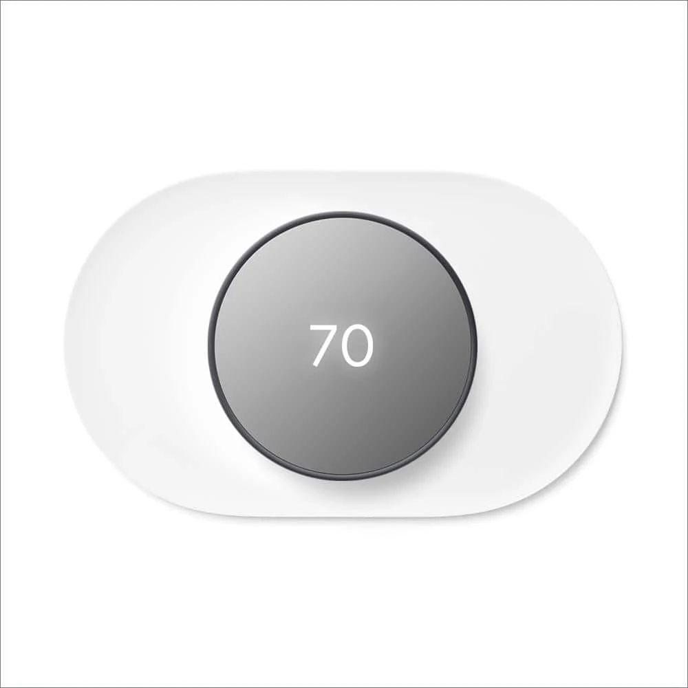 Google Nest Thermostat - Smart Programmable Wi-Fi Thermostat Charcoal And Nest Thermostat Trim Kit Snow 1 Google Nest Thermostat - Smart Programmable Wi-Fi Thermostat Charcoal And Nest Thermostat Trim Kit Snow