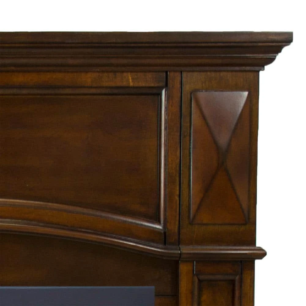 20,000 BTU 36 In. Compact Convertible Ventless Natural Gas Fireplace In Cherry 4 20,000 BTU 36 In. Compact Convertible Ventless Natural Gas Fireplace In Cherry - Image 4