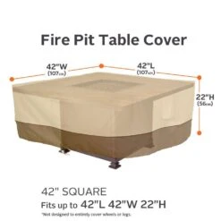 Veranda 42 In. Square Fire Pit Table Cover -Fire Place Store classic accessories accessories 55 407 011501 00 c3 1000
