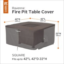 Ravenna Square Fire Pit Table Cover 12 Ravenna Square Fire Pit Table Cover -Fire Place Store classic accessories fire pit covers and accessories 55 417 015101 ec c3 1000