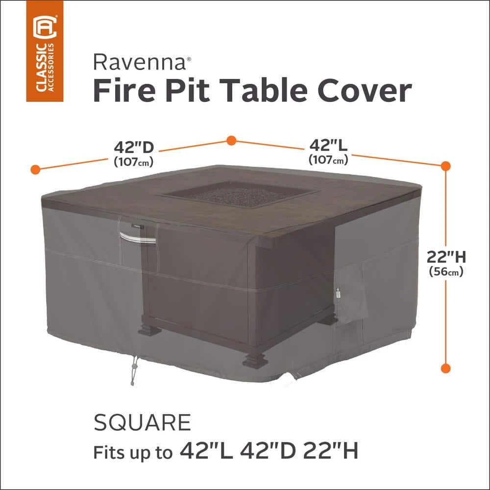 Ravenna Square Fire Pit Table Cover 4 Ravenna Square Fire Pit Table Cover - Image 4