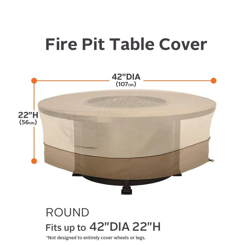 Veranda 42 In. Round Fire Pit Table Cover 8 Veranda 42 In. Round Fire Pit Table Cover - Image 8