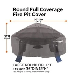Ravenna 36 In. Round Full Coverage Fire Pit Cover 15 Ravenna 36 In. Round Full Coverage Fire Pit Cover -Fire Place Store classic accessories fire pit covers and accessories 55 485 015101 ec c3 1000
