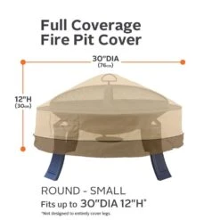 Veranda 30 In. Round Full Coverage Fire Pit Cover -Fire Place Store classic accessories fire pit covers and accessories 55 488 011501 00 c3 1000