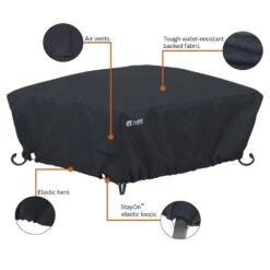 Small Square Full Coverage Fire Pit Cover 10 Small Square Full Coverage Fire Pit Cover -Fire Place Store classic accessories fire pit covers and accessories 55 555 010401 00 1f 1000