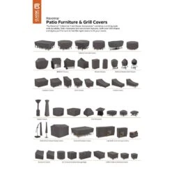 Ravenna 60 In. Rectangular Fire Pit Table Cover 17 Ravenna 60 In. Rectangular Fire Pit Table Cover -Fire Place Store classic accessories fire pit covers and accessories 55 811 055101 ec 1d 1000