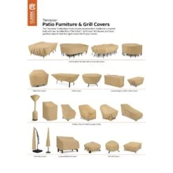 Terrazzo 40 In. Rectangular Fire Pit Table Cover -Fire Place Store classic accessories fire pit covers and accessories 55 821 022001 ec 1d 1000