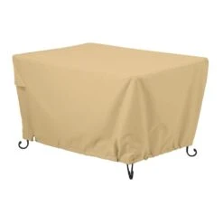 Terrazzo 40 In. Rectangular Fire Pit Table Cover